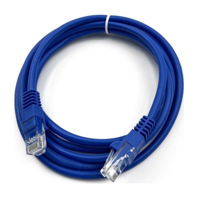 Патч-корд медный ExeGate UTP-RJ45-RJ45-5e-CU-3M-BL, UTP, cat.5e, 3м, синий EX300497RUS