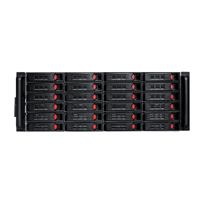 Серверная платформа ExeGate Pro 4U660-HS24 (RM 19", высота 4U, глубина 660, Redundant БП 2x1600W, 24xHotSwap, USB) EX304309RUS