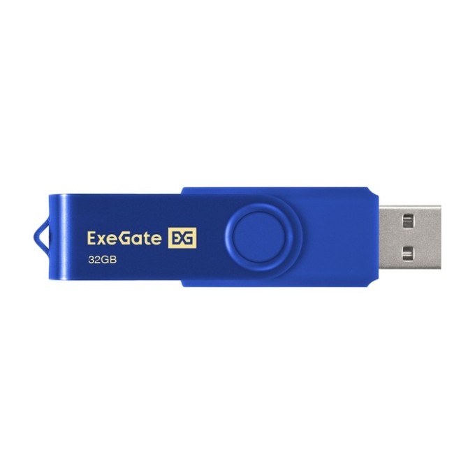 USB-флеш накопитель ExeGate Jet 32GB синий (USB2.0, 480Mbps, пластик/металл) EX302045RUS