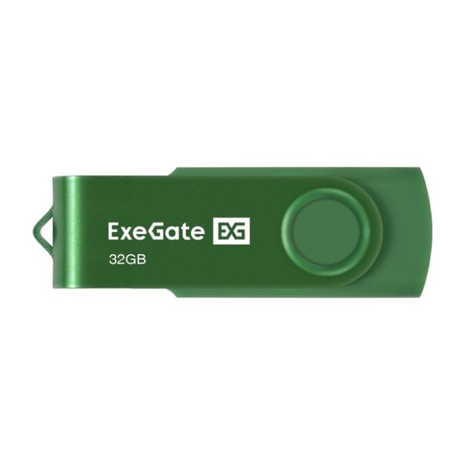 USB-флеш накопитель ExeGate Jet 32GB зеленый (USB2.0, 480Mbps, пластик/металл) EX302046RUS