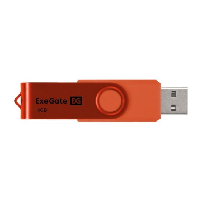 USB-флеш накопитель ExeGate Jet 4GB оранжевый (USB2.0, 480Mbps, пластик/металл) EX302033RUS