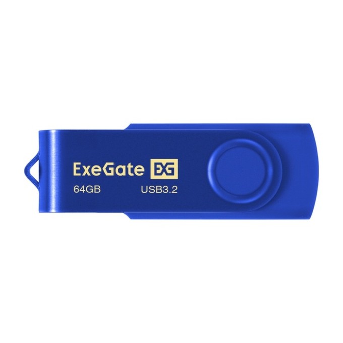 USB-флеш накопитель ExeGate Jet Ultra 64GB синий (USB3.0/=USB3.1 Gen1/=USB3.2 Gen1 5Gbps, пластик/металл) EX302060RUS