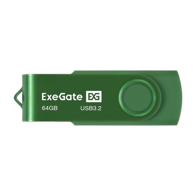 USB-флеш накопитель ExeGate Jet Ultra 64GB зеленый (USB3.0/=USB3.1 Gen1/=USB3.2 Gen1 5Gbps, пластик/металл) EX302061RUS