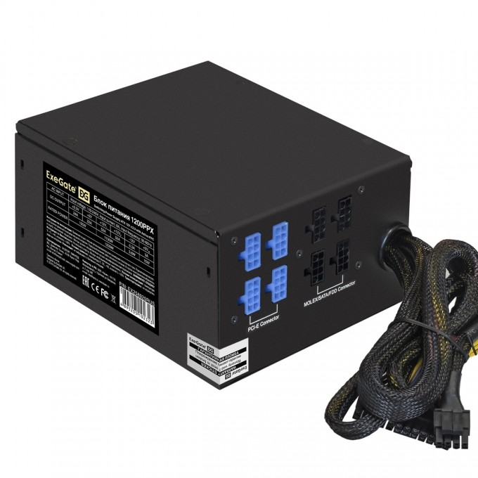 Блок питания 1200W EXEGATE 1200PPX EX258920RUS Блок питания 1200W EXEGATE 1200PPX EX258920RUS
