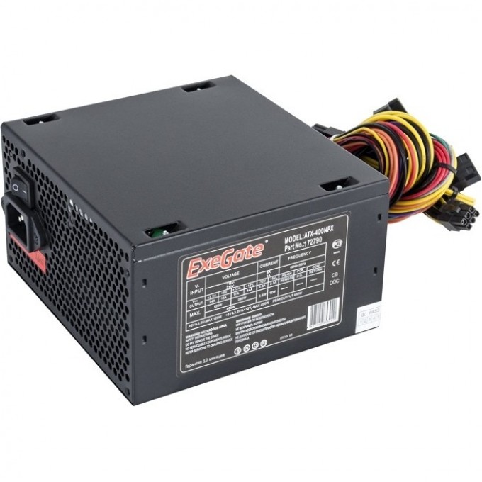 Блок питания 400W EXEGATE 400NPX EX224732RUS-S Блок питания 400W EXEGATE 400NPX EX224732RUS-S