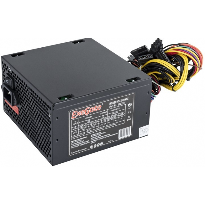 Блок питания 500W EXEGATE 500NPX EX224734RUS-PC EX284696RUS Блок питания 500W EXEGATE 500NPX EX224734RUS-PC EX284696RUS