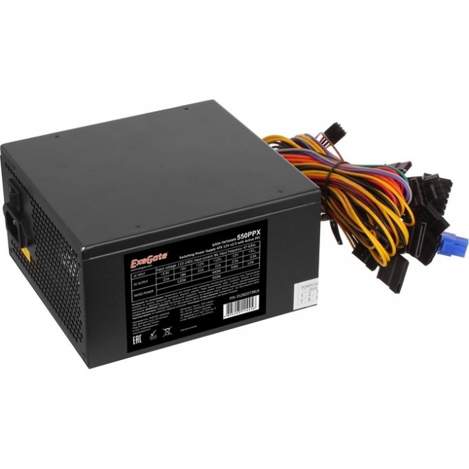 Блок питания 550W EXEGATE 550PPX EX282073RUS-S Блок питания 550W EXEGATE 550PPX EX282073RUS-S
