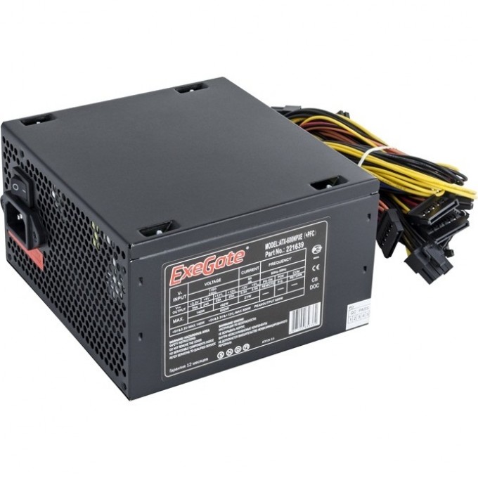 Блок питания 600W EXEGATE 600NPXE EX221639RUS Блок питания 600W EXEGATE 600NPXE EX221639RUS