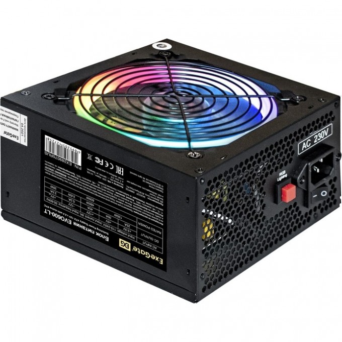 Блок питания 600W EXEGATE EVO600-LT EX289070RUS-S Блок питания 600W EXEGATE EVO600-LT EX289070RUS-S