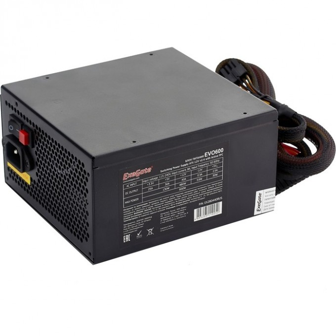 Блок питания 800W EXEGATE EVO800 EX280441RUS Блок питания 800W EXEGATE EVO800 EX280441RUS