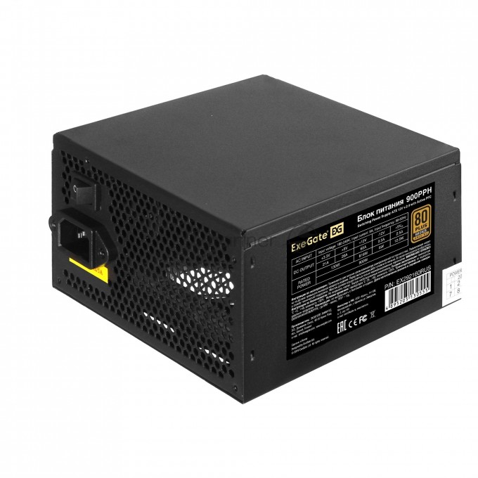 Блок питания 900W EXEGATE 80 PLUS 900PPH-OEM bronze EX292173RUS Блок питания 900W EXEGATE 80 PLUS 900PPH-OEM bronze EX292173RUS