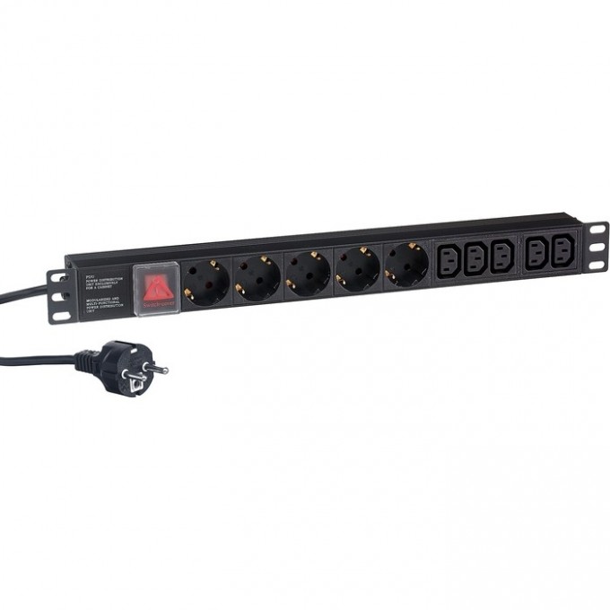 Блок розеток EXEGATE SERVERPRO PDU-19H009 AL-5C135S-EU2.5CU-SW EX280867RUS Блок розеток EXEGATE SERVERPRO PDU-19H009 AL-5C135S-EU2.5CU-SW EX280867RUS