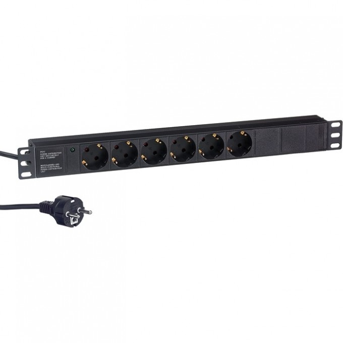 Блок розеток EXEGATE SERVERPRO PDU-19H602 AL-6S-EU2CU EX280827RUS Блок розеток EXEGATE SERVERPRO PDU-19H602 AL-6S-EU2CU EX280827RUS