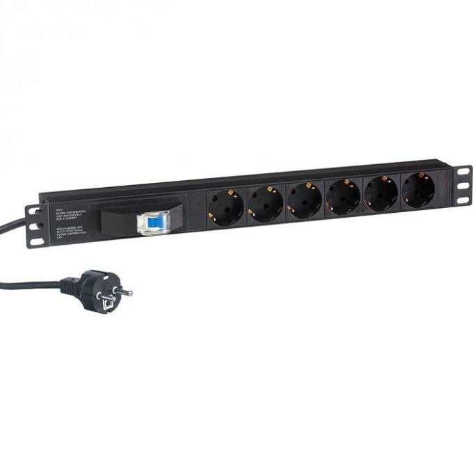 Блок розеток EXEGATE SERVERPRO PDU-19H610 AL-6S-EU2.5CU-1P EX280835RUS Блок розеток EXEGATE SERVERPRO PDU-19H610 AL-6S-EU2.5CU-1P EX280835RUS