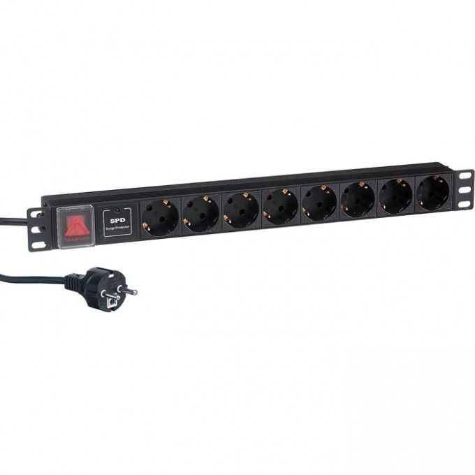 Блок розеток EXEGATE SERVERPRO PDU-19H807 AL-8S-EU2-SW-SPD1 EX280846RUS Блок розеток EXEGATE SERVERPRO PDU-19H807 AL-8S-EU2-SW-SPD1 EX280846RUS