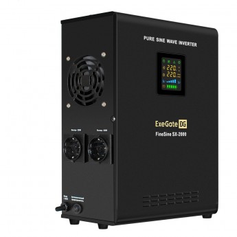 ИБП (инвертор, синус, для котла, настенный) EXEGATE FINESINE SX-2000.LCD.AVR.2SH ИБП (инвертор, синус, для котла, настенный) EXEGATE FINESINE SX-2000.LCD.AVR.2SH