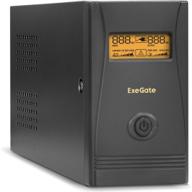 Источник бесперебойного питания EXEGATE POWER SMART ULB-850.LCD.AVR.2SH.RJ.USB