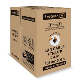 Кабель EXEGATE FUTP4-C5e-CCA-S24-IN-LSZH-OR-305 FTP Кабель EXEGATE FUTP4-C5e-CCA-S24-IN-LSZH-OR-305 FTP