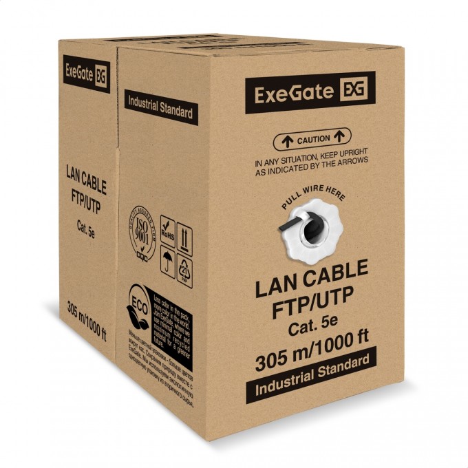 Кабель EXEGATE SPECIAL UTP4-C5e-CCA-S24-OUT-PE-BK-305 UTP EX301082RUS