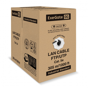 Кабель EXEGATE SPECIAL UTP4-C5e-CU-S24-OUT-PE-BK-305-FLUKE UTP Кабель EXEGATE SPECIAL UTP4-C5e-CU-S24-OUT-PE-BK-305-FLUKE UTP