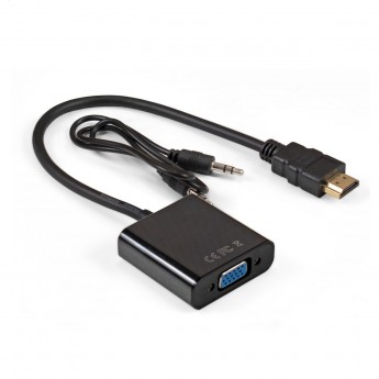 Кабель-переходник HDMI-VGA EXEGATE EX-HDMIM-VGAF-3.5JackS-0.3