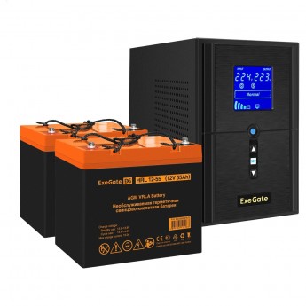 Комплект EXEGATE ИБП EX295987RUS + батарея 55Aч EX285652RUS 2шт Комплект EXEGATE ИБП EX295987RUS + батарея 55Aч EX285652RUS 2шт