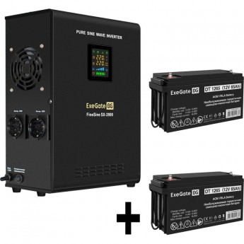 Комплект EXEGATE ИБП EX296001RUS + батарея 65Aч EX282980RUS 2шт Комплект EXEGATE ИБП EX296001RUS + батарея 65Aч EX282980RUS 2шт