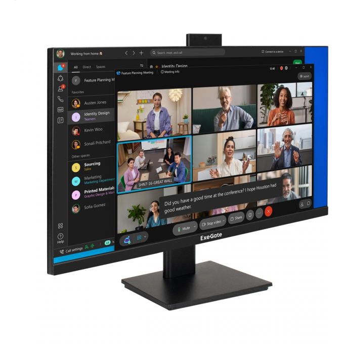 Монитор с веб-камерой 27" EXEGATE SUPERVIEW EA2700C EX298882RUS Монитор с веб-камерой 27" EXEGATE SUPERVIEW EA2700C EX298882RUS