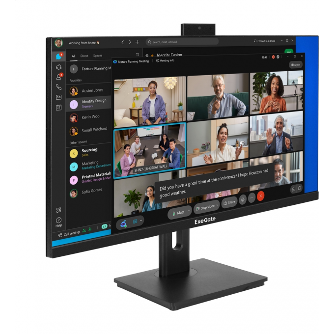 Монитор с веб-камерой 27" EXEGATE SUPERVIEW EA2707CA EX298883RUS Монитор с веб-камерой 27" EXEGATE SUPERVIEW EA2707CA EX298883RUS