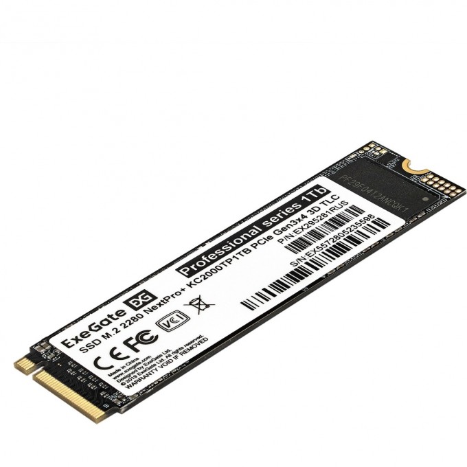 Накопитель SSD M.2 2280 1Tb EXEGATE NEXTPRO+ KC2000TP1TB EX295281RUS Накопитель SSD M.2 2280 1Tb EXEGATE NEXTPRO+ KC2000TP1TB EX295281RUS