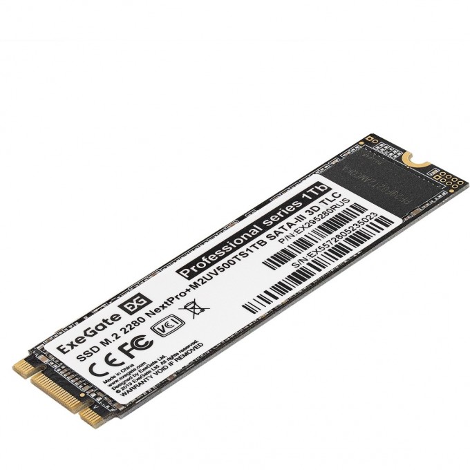 Накопитель SSD M.2 2280 1Tb EXEGATE NEXTPRO+ M2UV500TS1TB EX295280RUS Накопитель SSD M.2 2280 1Tb EXEGATE NEXTPRO+ M2UV500TS1TB EX295280RUS