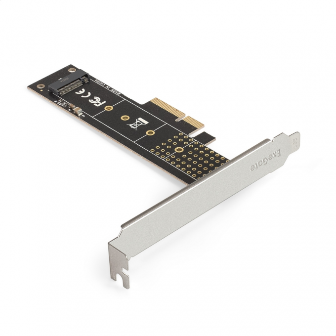 Переходник EXEGATE EXE-570 (M.2 M key -> PCI-E x4 v3.0 для установки SSD 2230/2242/2260/2280/22110 M.2 M key в слот PCI-E x4) <> EX300629RUS
