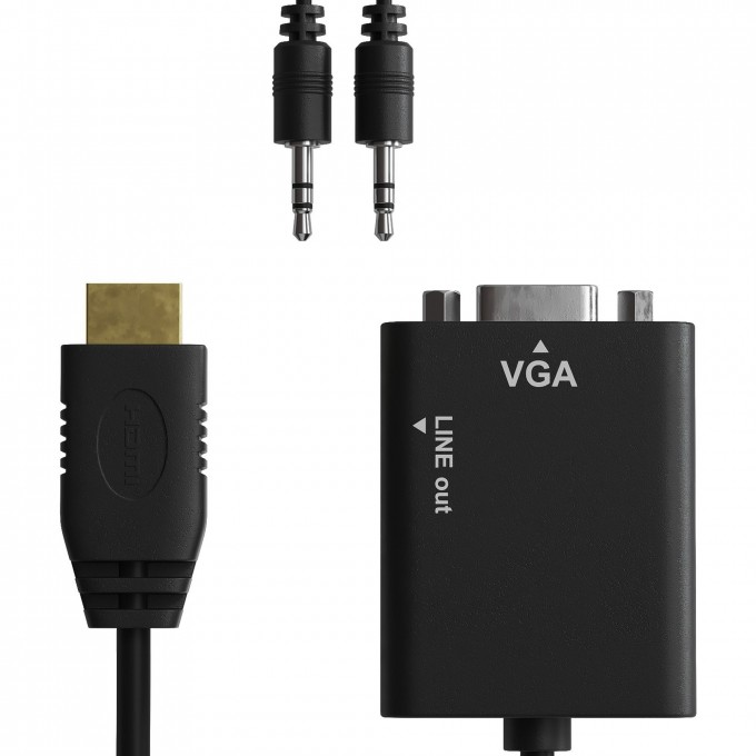 Переходник HDMI-VGA EXEGATE EX-HDMIM-VGAM-3.5JackS-1.8 EX294719RUS Переходник HDMI-VGA EXEGATE EX-HDMIM-VGAM-3.5JackS-1.8 EX294719RUS