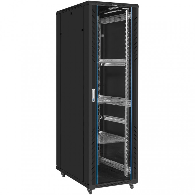 Шкаф телекоммуникационный 19" напольный 42U EXEGATE EC-FS-42U.600.1000.G.V.BLACK EX300278RUS