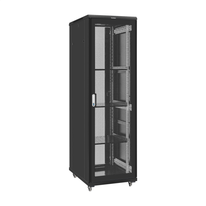 Шкаф телекоммуникационный 19" напольный 42U EXEGATE EC-FS-42U.600.800.V.V.BLACK EX300275RUS