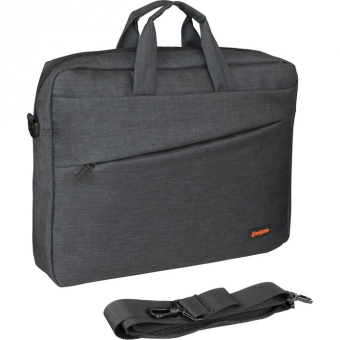 Сумка EXEGATE BUSINESS ECC-045 BLACK, черная, полиэстер повышенной плотности 600D, 15.6" EX283435RUS Сумка EXEGATE BUSINESS ECC-045 BLACK, черная, полиэстер повышенной плотности 600D, 15.6" EX283435RUS