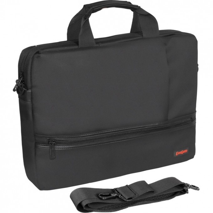 Сумка EXEGATE BUSINESSPRO EСС-115 BLACK, water resistant, черная, водоотталкивающий полиэстер, 15.6" EX283434RUS Сумка EXEGATE BUSINESSPRO EСС-115 BLACK, water resistant, черная, водоотталкивающий полиэстер, 15.6" EX283434RUS