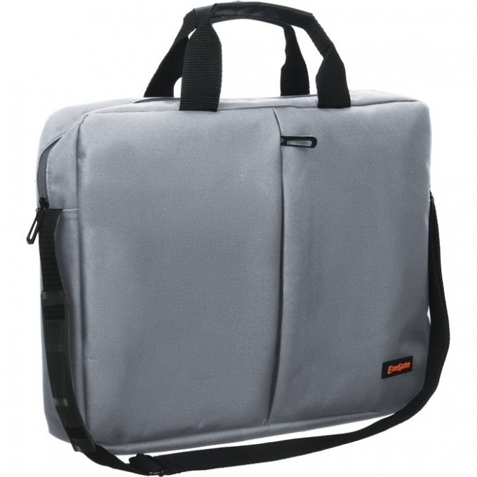 Сумка EXEGATE OFFICE F1590 GREY, серая, полиэстер, для ноутбуков до 15.6" EX264614RUS Сумка EXEGATE OFFICE F1590 GREY, серая, полиэстер, для ноутбуков до 15.6" EX264614RUS