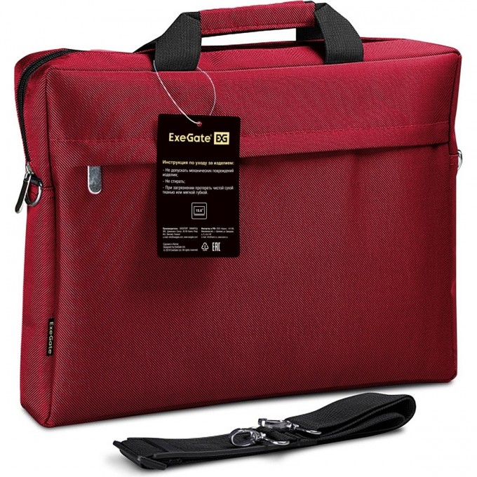 Сумка EXEGATE START S15 RED, красная, полиэстер, для ноутбуков до 15.6" EX212299RUS Сумка EXEGATE START S15 RED, красная, полиэстер, для ноутбуков до 15.6" EX212299RUS
