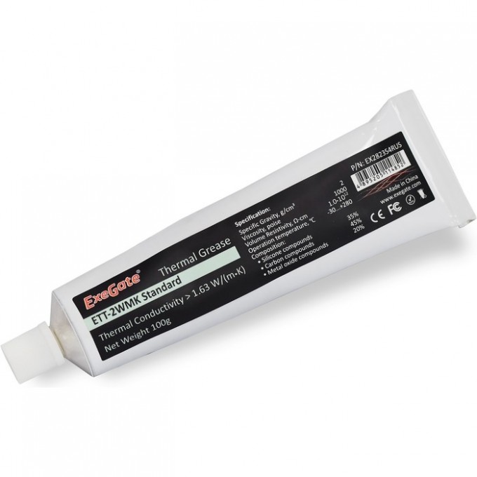 Термопаста EXEGATE ETТ-2WMK STANDARD 100г EX282354RUS Термопаста EXEGATE ETТ-2WMK STANDARD 100г EX282354RUS