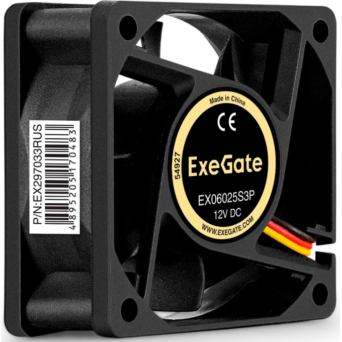 Вентилятор 12В DC EXEGATE EX06025S3P EX297033RUS Вентилятор 12В DC EXEGATE EX06025S3P EX297033RUS