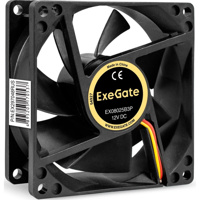 Вентилятор 12В DC EXEGATE EX08025B3P EX297048RUS Вентилятор 12В DC EXEGATE EX08025B3P EX297048RUS