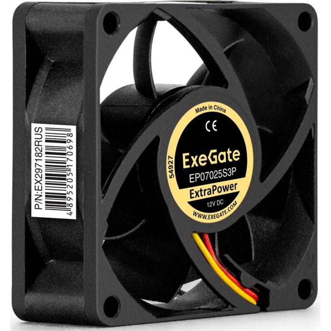 Вентилятор 12В DC EXEGATE EXTRAPOWER EP07025S3P EX297182RUS Вентилятор 12В DC EXEGATE EXTRAPOWER EP07025S3P EX297182RUS