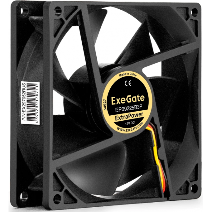 Вентилятор 12В DC EXEGATE EXTRAPOWER EP09225B3P EX297052RUS Вентилятор 12В DC EXEGATE EXTRAPOWER EP09225B3P EX297052RUS