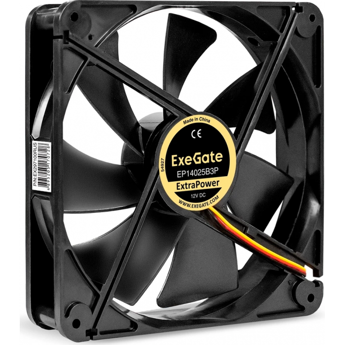 Вентилятор 12В DC EXEGATE EXTRAPOWER EP14025B3P EX297100RUS Вентилятор 12В DC EXEGATE EXTRAPOWER EP14025B3P EX297100RUS