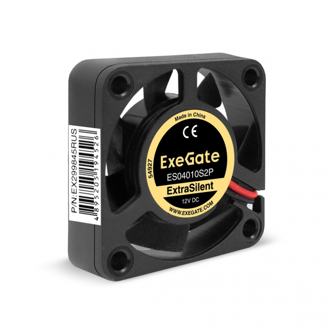 Вентилятор 12В DC EXEGATE EXTRASILENT ES04010S2P EX299845RUS