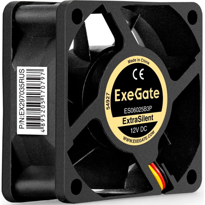 Вентилятор 12В DC EXEGATE EXTRASILENT ES06025B3P EX297035RUS Вентилятор 12В DC EXEGATE EXTRASILENT ES06025B3P EX297035RUS