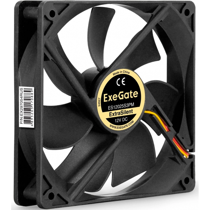 Вентилятор 12В DC EXEGATE EXTRASILENT ES12025S3PM EX297054RUS Вентилятор 12В DC EXEGATE EXTRASILENT ES12025S3PM EX297054RUS