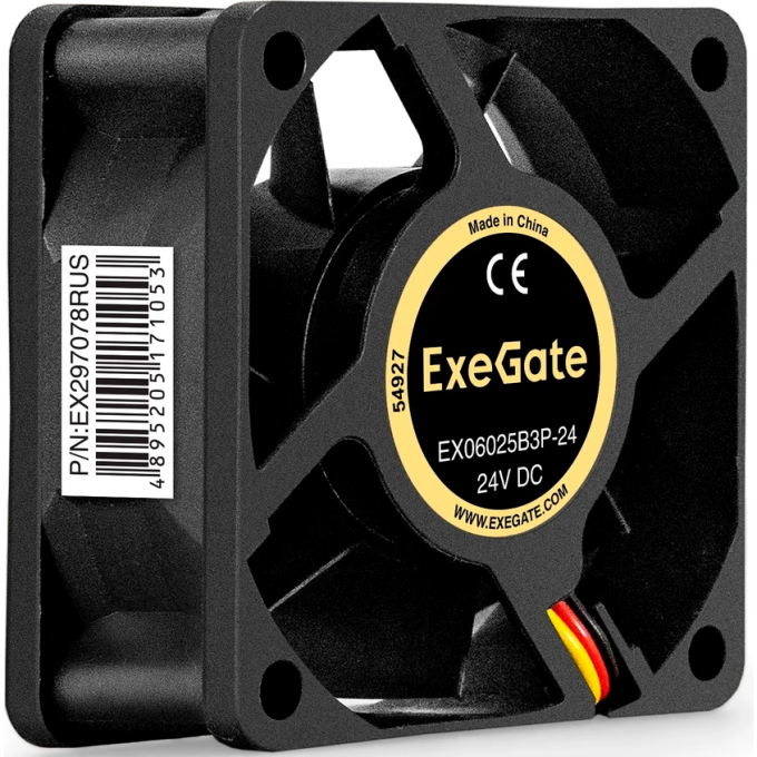 Вентилятор 24В DC EXEGATE EX06025B3P-24 EX297078RUS Вентилятор 24В DC EXEGATE EX06025B3P-24 EX297078RUS