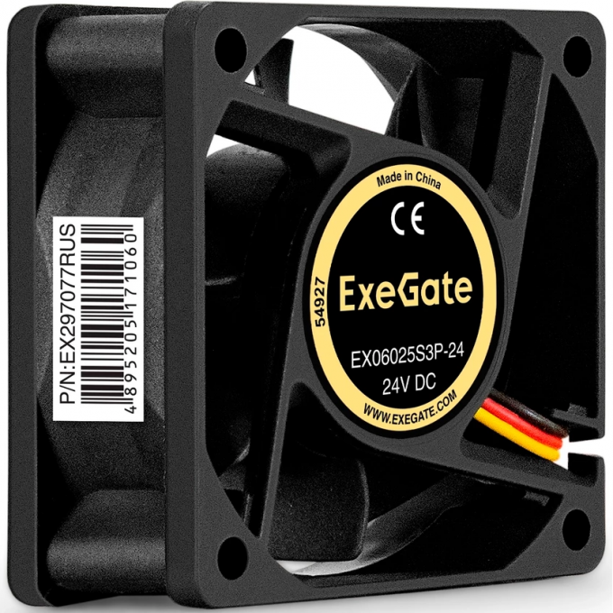 Вентилятор 24В DC EXEGATE EX06025S3P-24 EX297077RUS Вентилятор 24В DC EXEGATE EX06025S3P-24 EX297077RUS